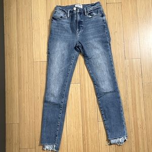Frame denim le skinny crop jeans